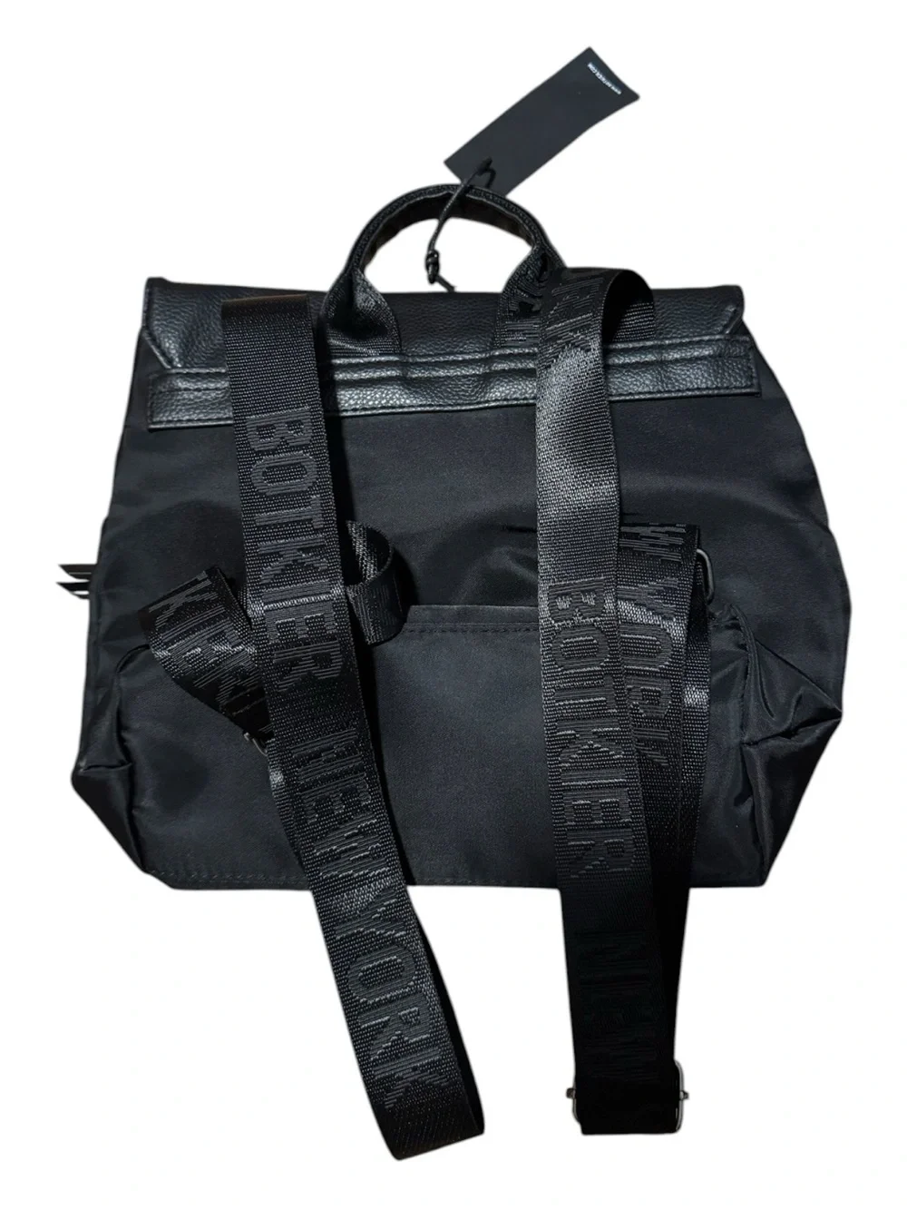 Botkier New York Trigger mini Backpack NWT Black Nylon & Leather Trim